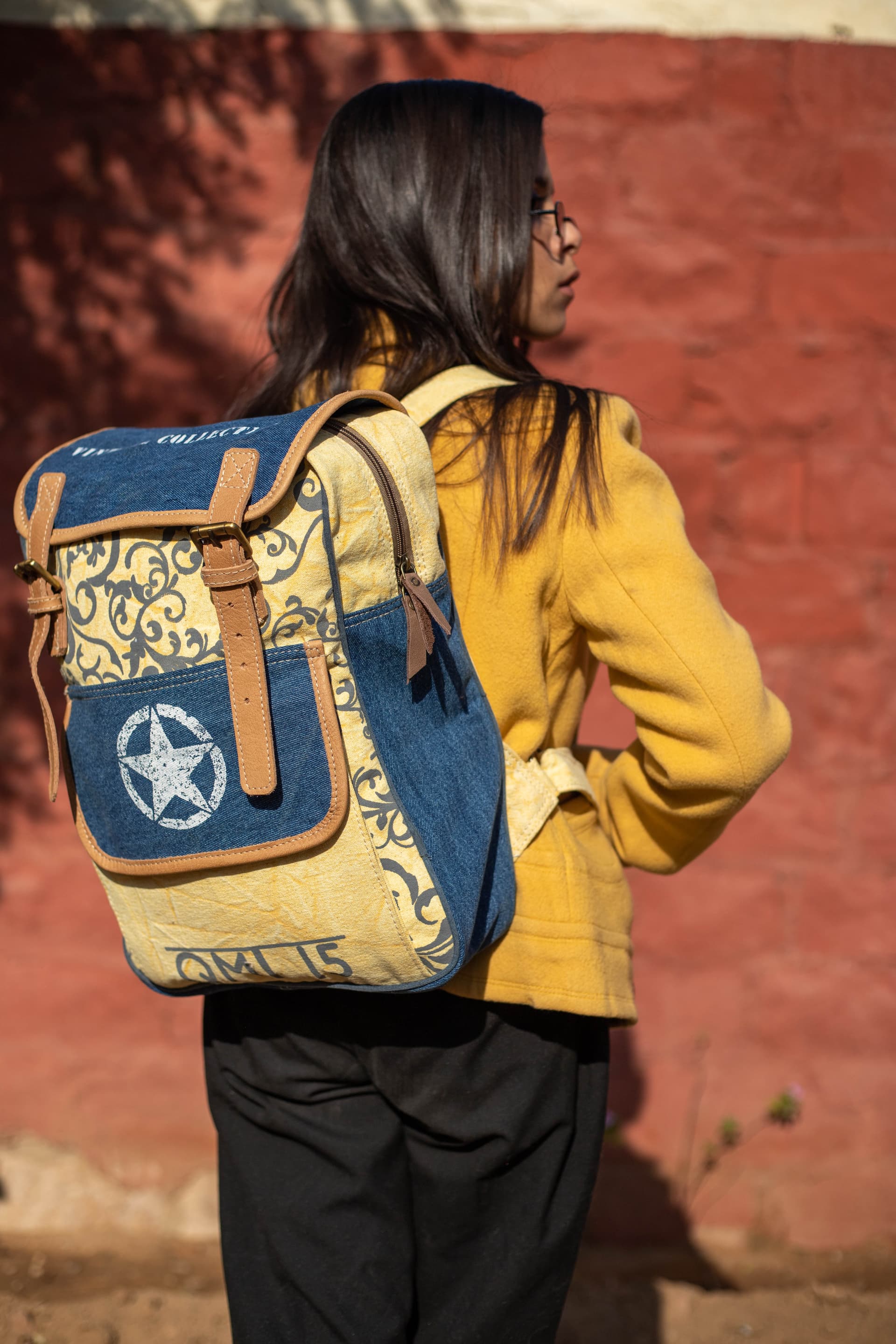 Bag model photography